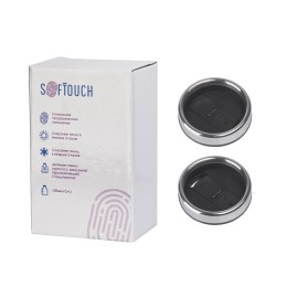 SOFTOUCH Термокружка "Австралия", покрытие soft touch, 0,4 л. синий