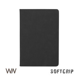 WOWNOTE Ежедневник недатированный "Флоренция", А5, покрытие soft grip черный