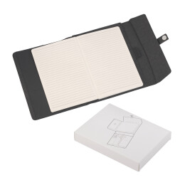 POWERFOLIO Папка А5 с беспроводным зарядным устройством 4000 mAh и блокнотом softtouch