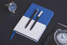 CPen Ручка шариковая "Clive", покрытие soft touch черный с белым