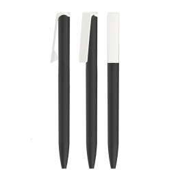 CPen Ручка шариковая "Clive", покрытие soft touch черный с белым