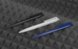 Klio-Eterna Ручка шариковая TRIAS CARBON, белый темно-синий