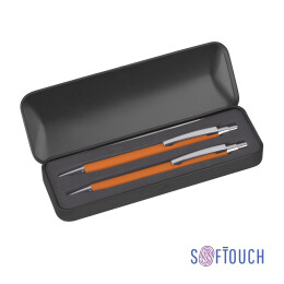 CPen Набор "Ray" (ручка+карандаш), покрытие soft touch оранжевый
