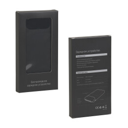 mid-oceangift Беспроводное зарядное устройство "Shine SOFTTOUCH", 8000 mAh с подсветкой логотипа и цифровым индикатором заряда