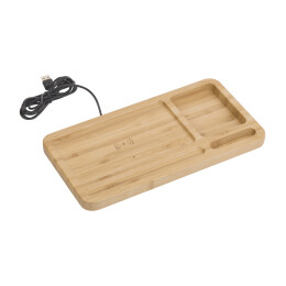 mid-oceangift Настольный органайзер "Woodstock" с беспроводным зарядным устройством, бамбук