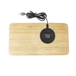 mid-oceangift Настольный органайзер "Woodstock" с беспроводным зарядным устройством, бамбук