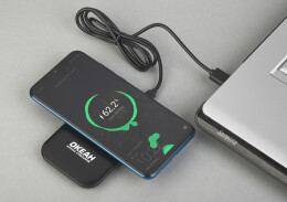 mid-oceangift Настольное беспроводное зарядное устройство "Moonlight" c подсветкой логотипа