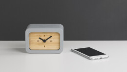 mid-oceangift Часы "Stonehenge" с беспроводным зарядным устройством, камень/бамбук