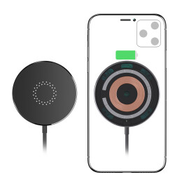 mid-oceangift Магнитное беспроводное (15W) зарядное устройство "Magic SOFTTOUCH", покрытие soft touch