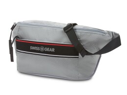 Swissgear Сумка на пояс SWISSGEAR, светло-серая, полиэстер с плетением рип-стоп, 38 x 5 x 15 см