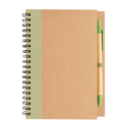 Разное Блокнот на спирали Kraft с ручкой