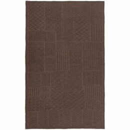 teplo Плед Snippet, коричневый меланж