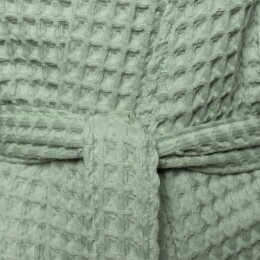 Разное Халат вафельный женский Boho Kimono, зеленая мята