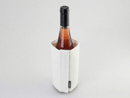 Pulltex WINE COOLER SATIN WHITE/Охладитель-чехол для бутылки вина или шампанского, белый