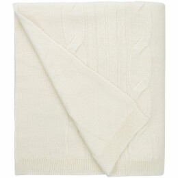 Very Marque Плед Dantel, молочно-белый