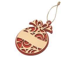 Разное Подвеска деревянная «Новогодний шар»