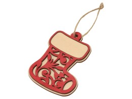 Разное Подвеска деревянная «Новогодний валенок»
