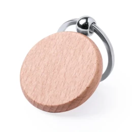 Happy Gifts Extra Брелок "PELTON", круглый, натуральный бук.