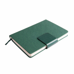 Enote Ежедневник недатированный Mod, А5, зеленый, кремовый блок