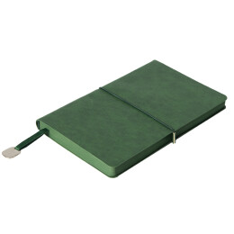 Enote Ежедневник недатированный Fusion, А5, зеленый, кремовый блок в линейку