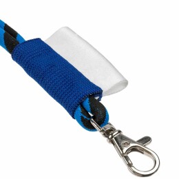 Разное Шнурок для бейджа Tube Long, черный с синим