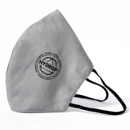 Hydrop Бесклапанная фильтрующая маска RESPIRATOR 800 HYDROP серая с логотипом в фирменном пакете