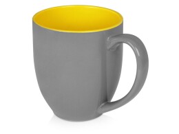 Разное Кружка керамическая «Gracy» 450мл, серый/желтый