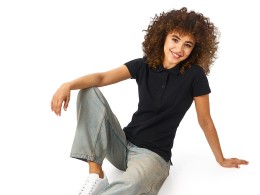 US Basic Рубашка поло "First N" женская, черный