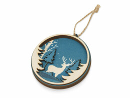 Разное Подвеска деревянная многослойная «Рождественская встреча»