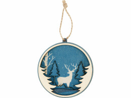 Разное Подвеска деревянная многослойная «Рождественская встреча»