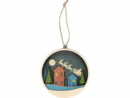 Разное Подвеска деревянная многослойная «Ночь перед рождеством»