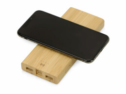 Разное Внешний беспроводной аккумулятор из бамбука "Bamboo Air", 10000 mAh