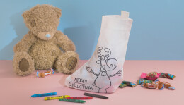 mid-oceangift Мешок-раскраска "Merry christmas" с восковыми мелками