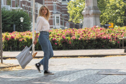 Разное Сумка-шоппер Impact с плоским дном из переработанного хлопка AWARE™, 145 г