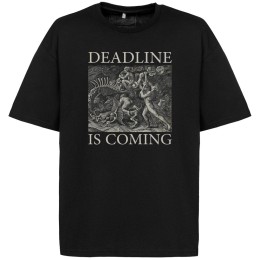 Соль Футболка оверсайз Deadline, черная