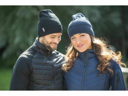 Elevate Hale, шапка из пряжи Polylana, темно-синий