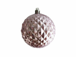 Разное Новогоднее подвесное украшение из полистирола / 8x8x8см, розовый