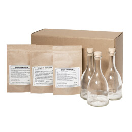 Happy gifts Набор "Сам себе сомелье" для приготовления авторских напитков Коньяк по-латгальски, Миндальный коньяк, Вишня на коньяке