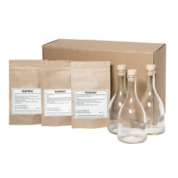 Happy gifts Набор "Сам себе сомелье" для приготовления авторских напитков Кедровая, Малиновая, Клюквенная настойки