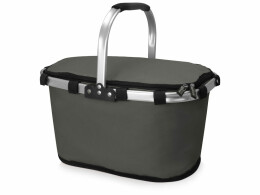 US Basic Изотермическая сумка-холодильник "FROST" складная с алюминиевой рамой, серый