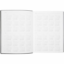 Контекст Ежедневник Vivian Metal, недатированный, черный