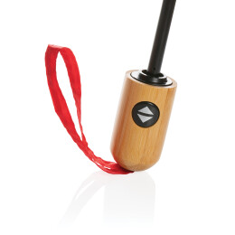 Разное Автоматический зонт Impact из RPET AWARE™ с бамбуковой рукояткой, d94 см