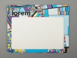 сделано в России Карман для пропуска Saff Plus на заказ, горизонтальный