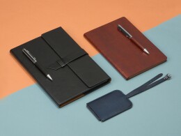 Разное Блокнот А5 «Fabrizio», 80 листов, цветной срез, темно-синий