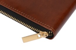 Разное Бизнес-блокнот на молнии А5 «Fabrizio», 80 листов, коричневый