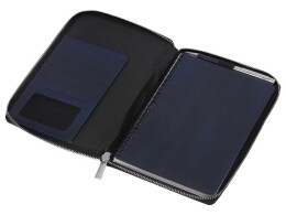 Разное Бизнес-блокнот на молнии А5 «Fabrizio», 80 листов, темно-синий
