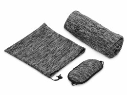 Разное Набор для путешествия Comfort с пледом и маской, серый