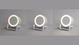 mid-oceangift Bluetooth колонка-подставка "Smart Sound" с беспроводным (10W) зарядным устройством и лампой