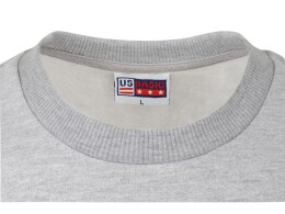 US Basic Свитшот "Motion" унисекс с начесом, серый меланж