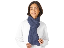 US Basic Шарф Nordend, крупный риб, темно-синий меланж